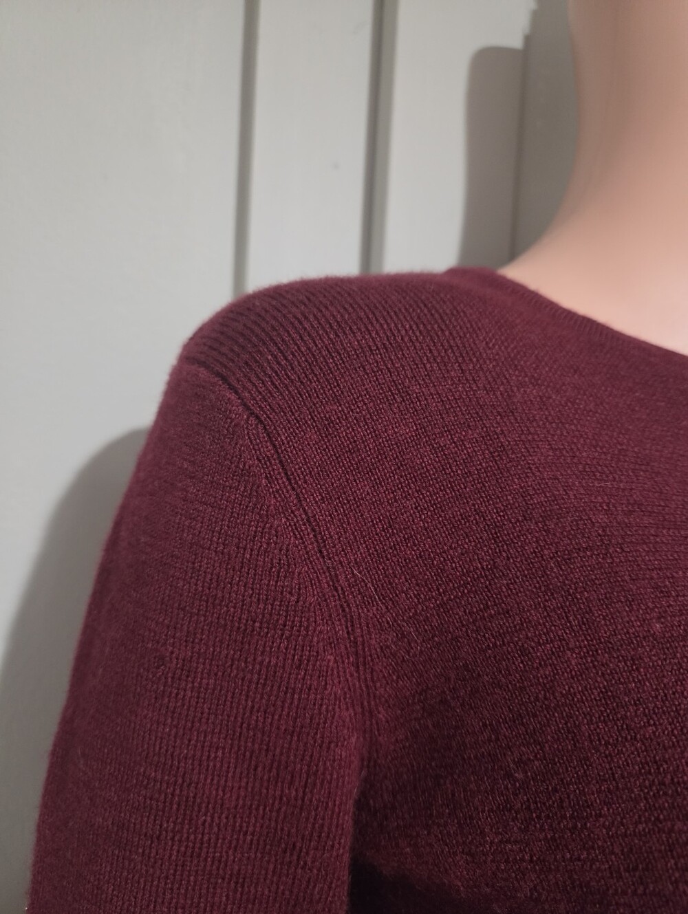 Vintage Tweeds 100% Italian Merino Wool Burgundy Crewneck Sweater Medium - Picture 12 of 14